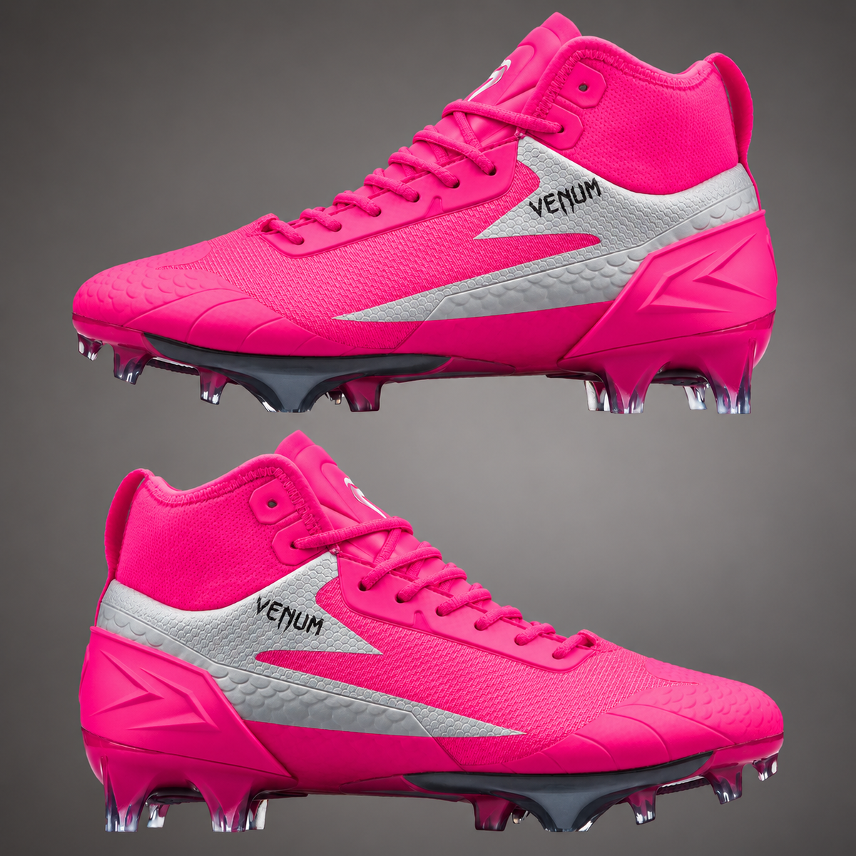 Venum Football Cleats and Gloves - Pink Out Bundle