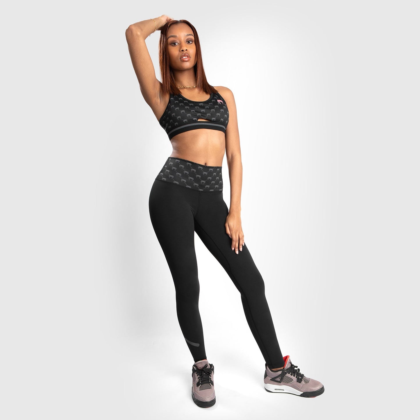 Venum Monogram Leggings - Black/Pink Gold