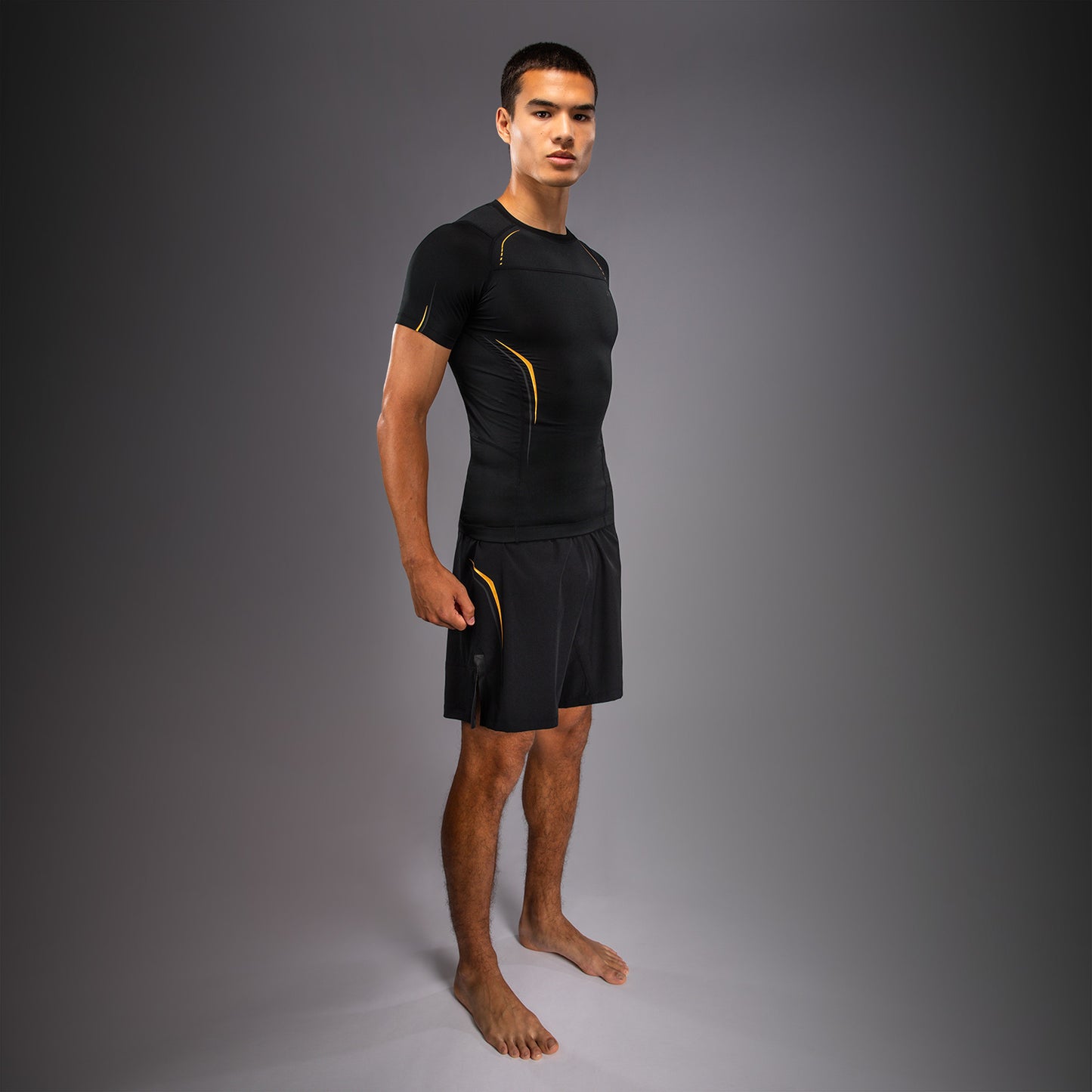 Venum G-Core Short Sleeve Rashguard - Black/Gold  product-type_Compression T-Shirts Venum