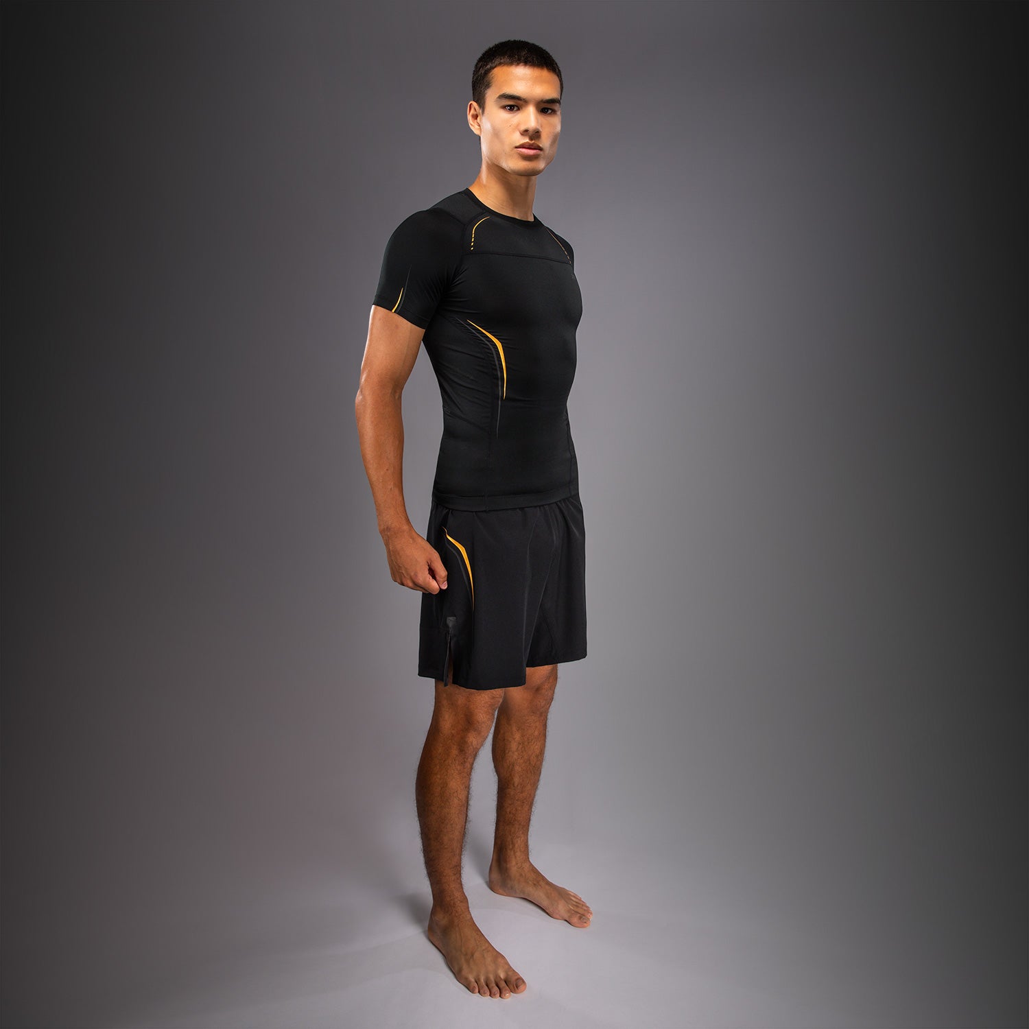 Venum G-Core Short Sleeve Rashguard - Black/Gold  product-type_Compression T-Shirts Venum