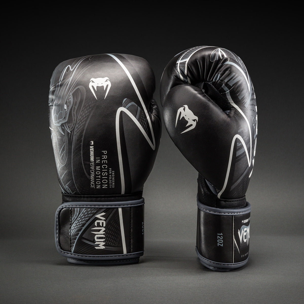 Venum Impact Crimson Viper 2.0 Boxing Gloves - Black/Grey