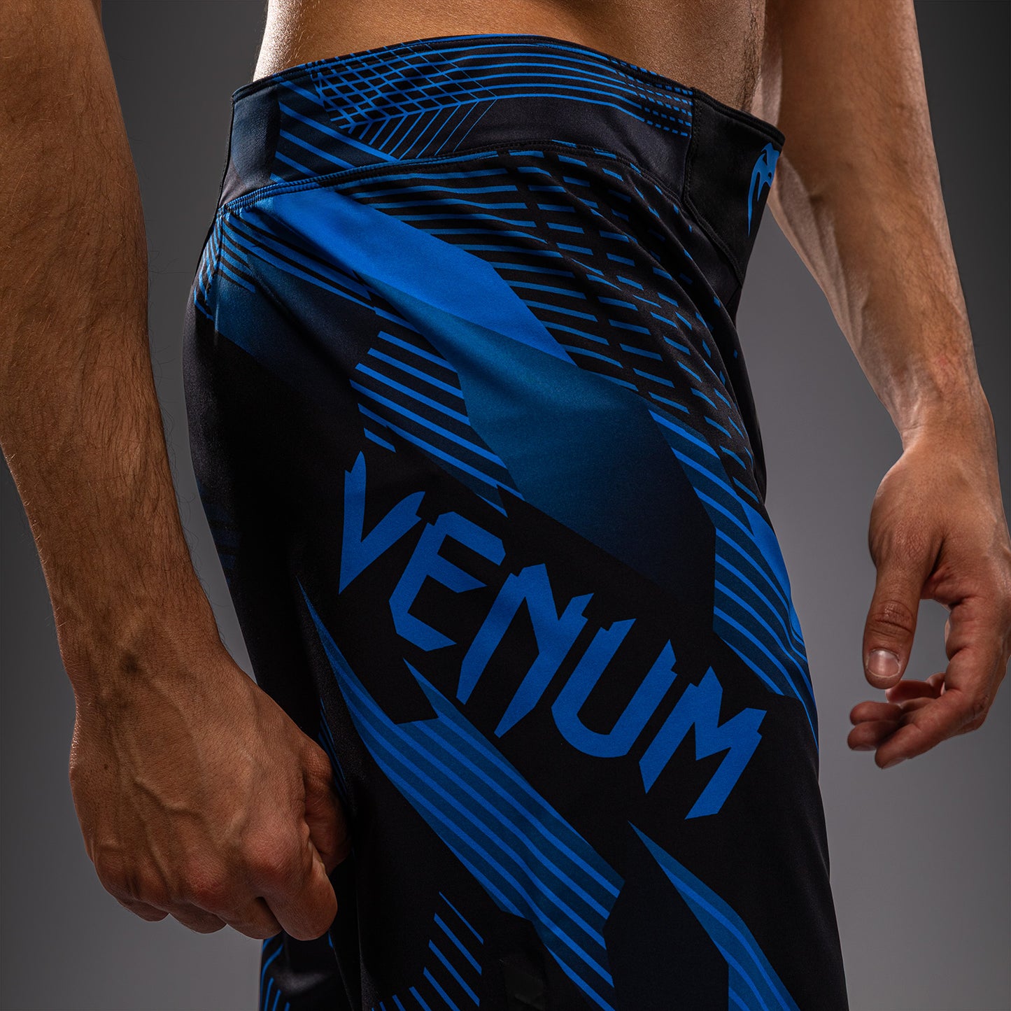Venum No-Gi 6.0 Fight Shorts - Black/Blue  product-type_MMA Shorts Venum
