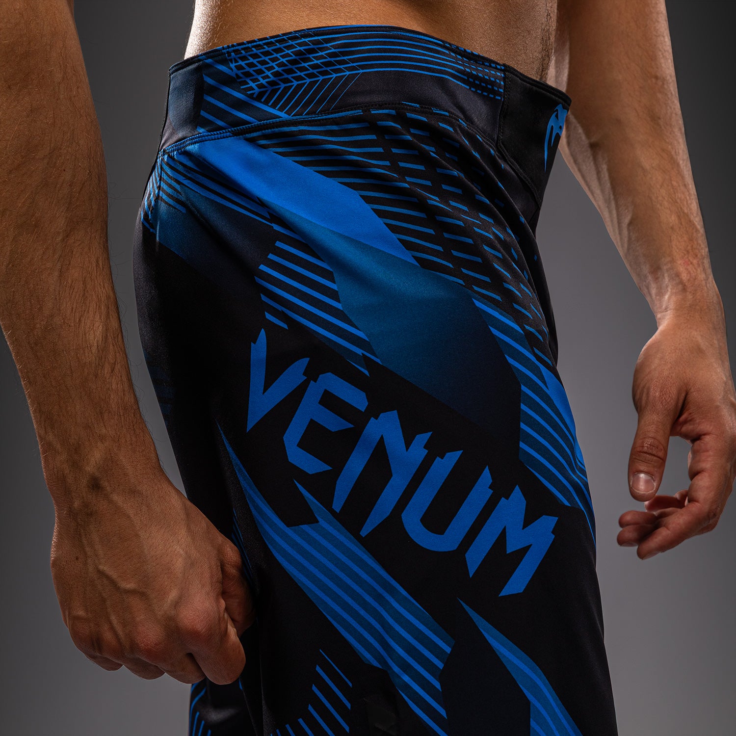Venum No-Gi 6.0 Fight Shorts - Black/Blue  product-type_MMA Shorts Venum