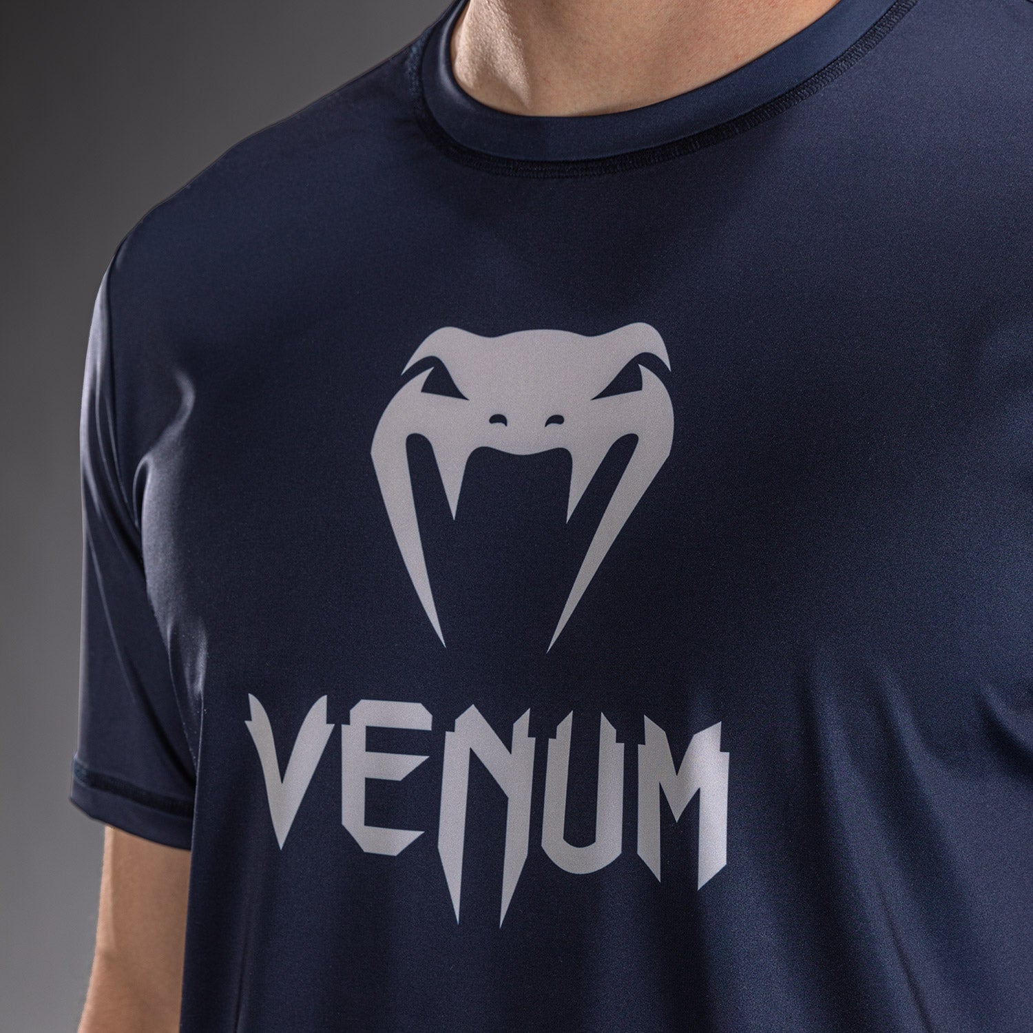 Venum Classic Dry Tech T-Shirt - Navy Blue/White  product-type_Dry Tech T-Shirts Venum