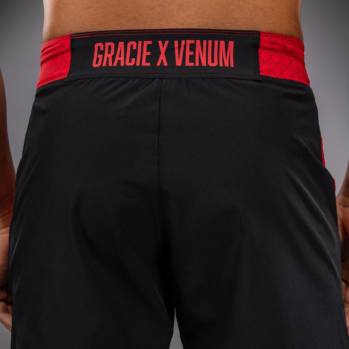Venum x Roger Gracie Signature Fightshorts - Black/Red  product-type_MMA Shorts Venum