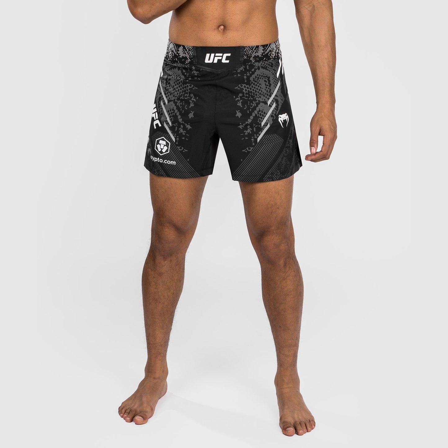 UFC Adrenaline by Venum Personalized Authentic Fight Night Men's Fight Short - Short Fit - Black