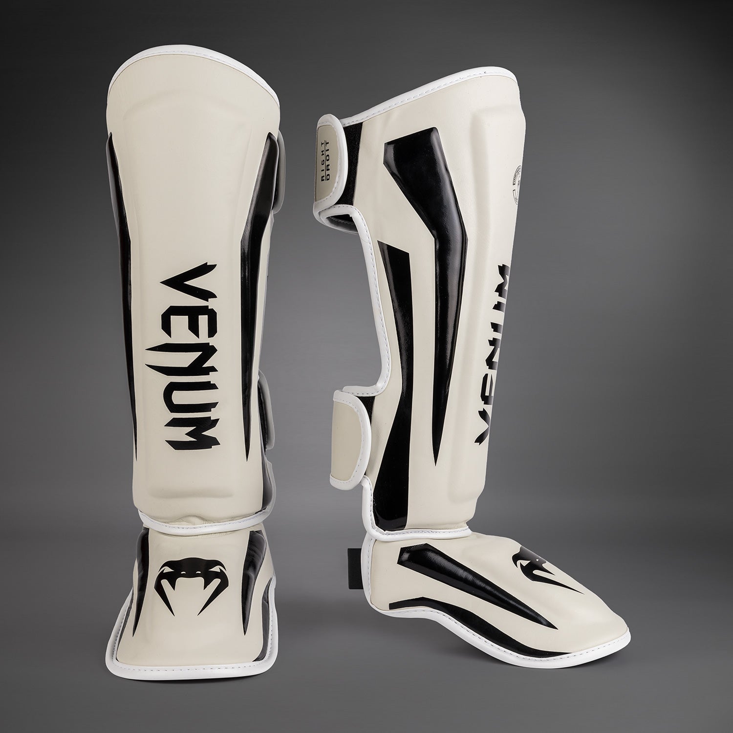 Venum Elite Standup Shinguards - White/Black - Venum