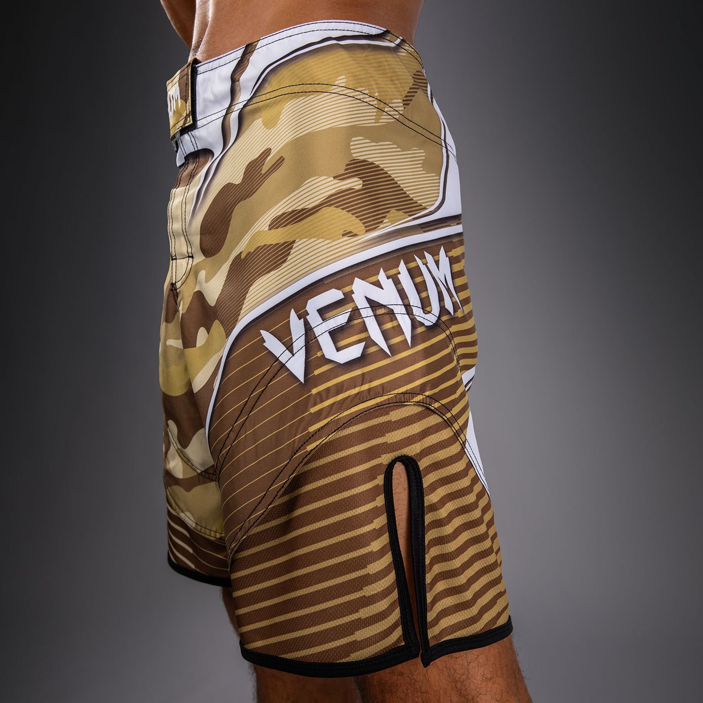 Venum Camo Hero Fight Shorts - Light Beige/Brown  product-type_MMA Shorts Venum