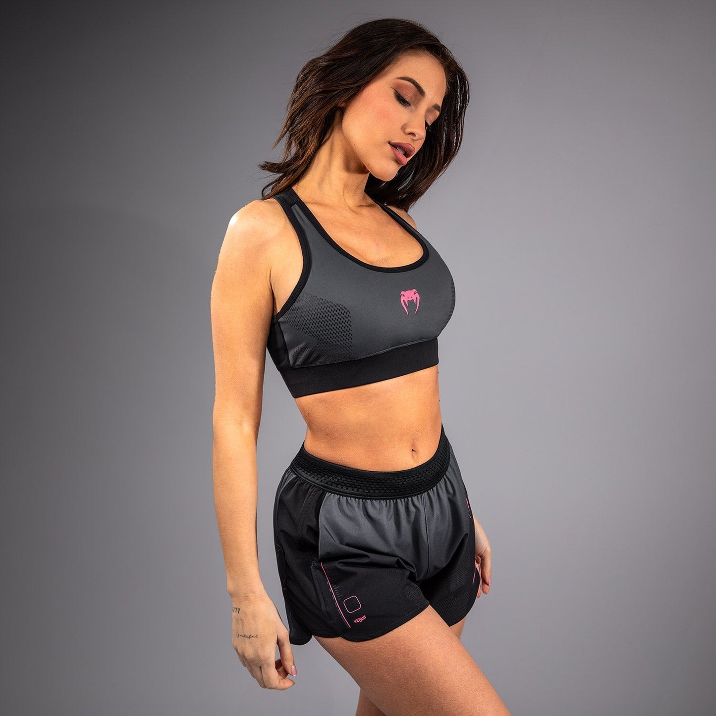 Venum Tactical XT Sports bra - Black/Storm Grey