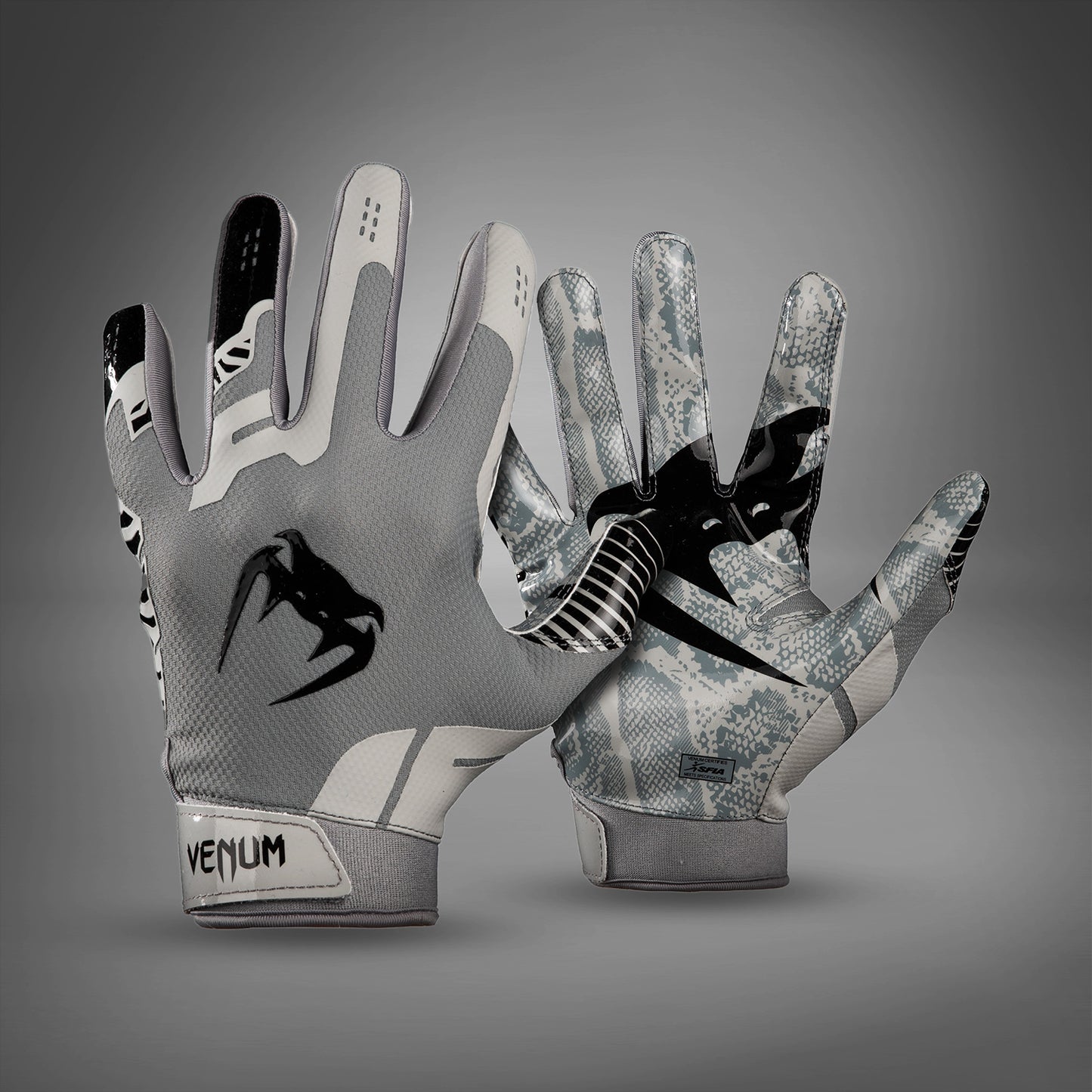 Venum Elite Football Gloves - Silver/Black  product-type_Football Gloves Venum