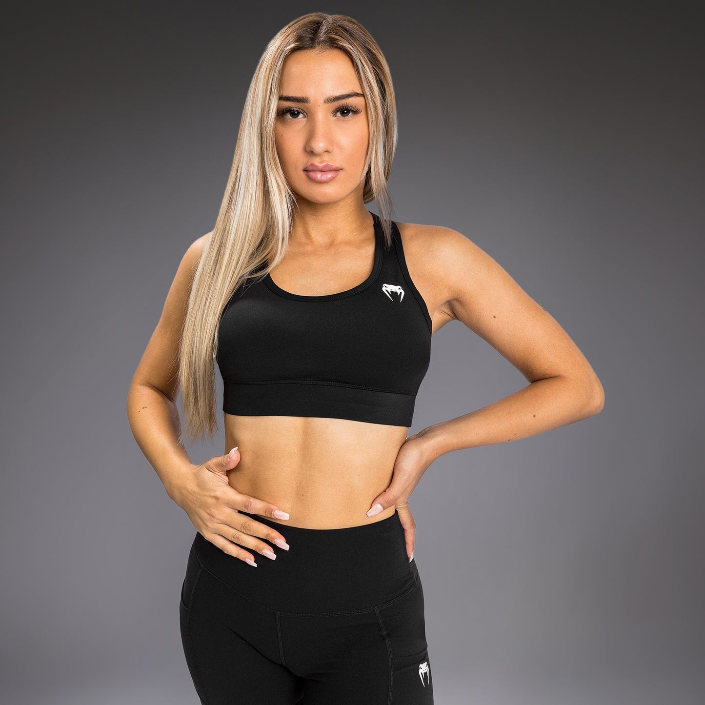 Venum Essential Medium Impact Sport Bras - Black