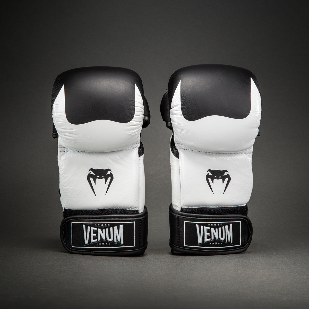Venum Attack 2.0 Sparring Gloves Leather - Black/White