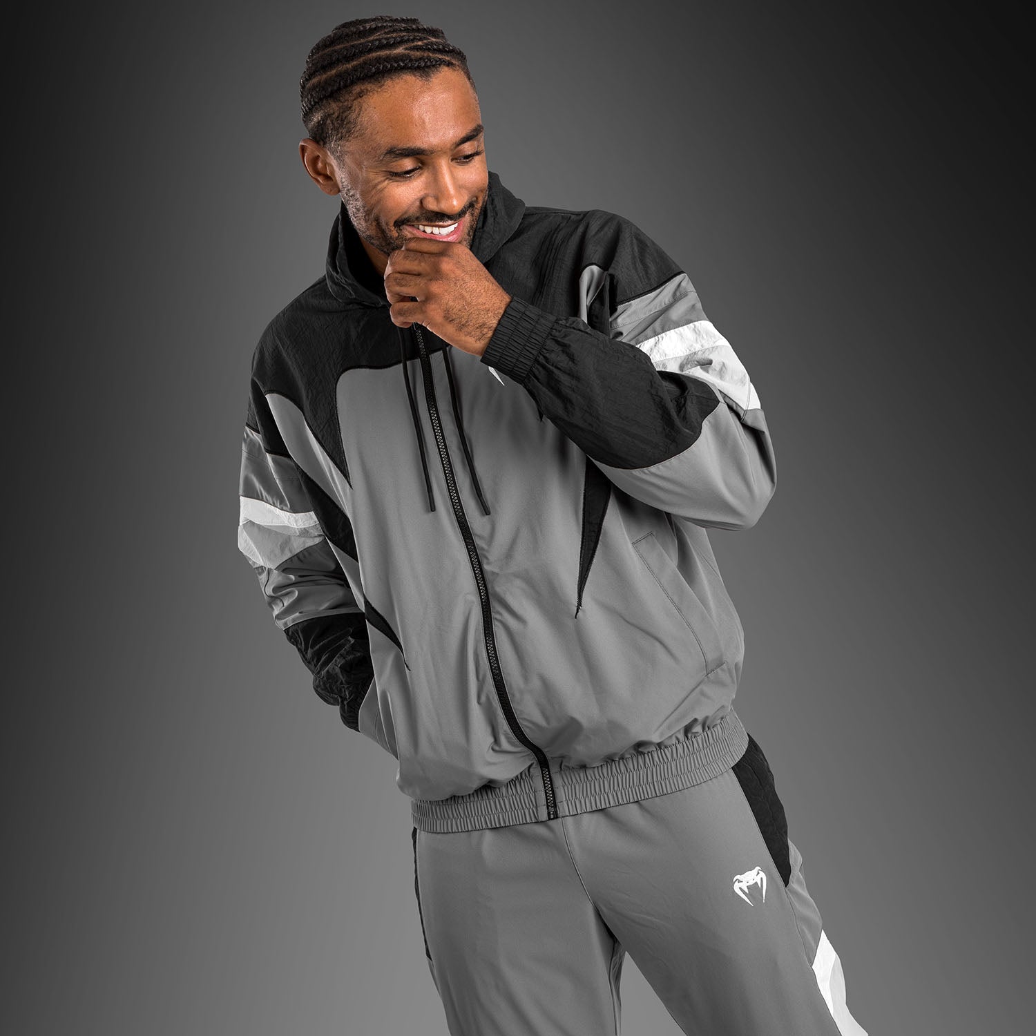Venum Attack 90 Tracksuit Jacket - Grey - Venum
