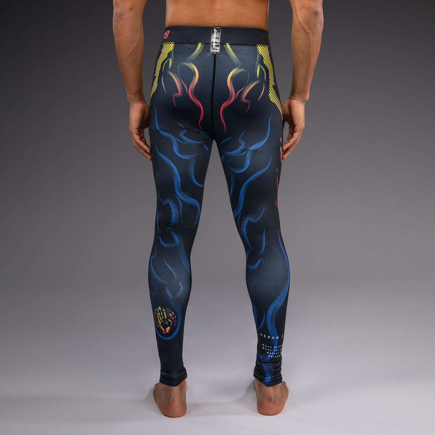 Venum x TEKKEN 8 Spats - Yoshimitsu - Black/Orange - Venum