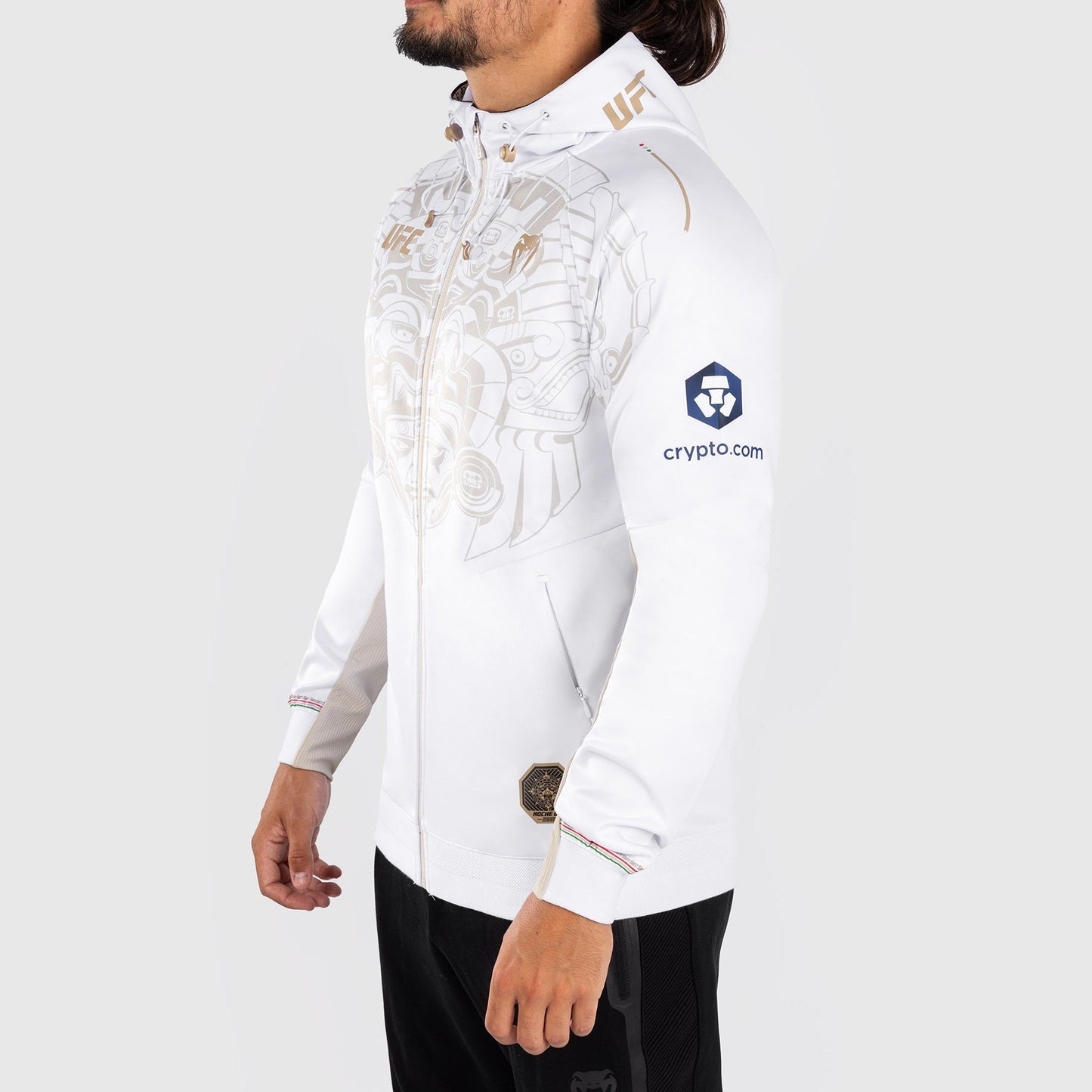 Noche UFC By Venum Authentic Fight Night Men’s Walkout Hoodie - White