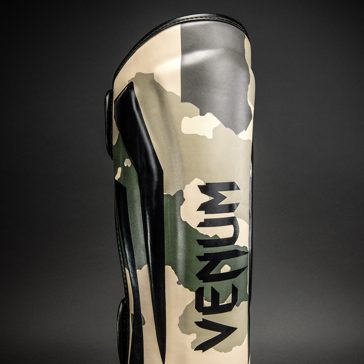 Venum Elite Camo Shin Guards - Khaki/ Off-White