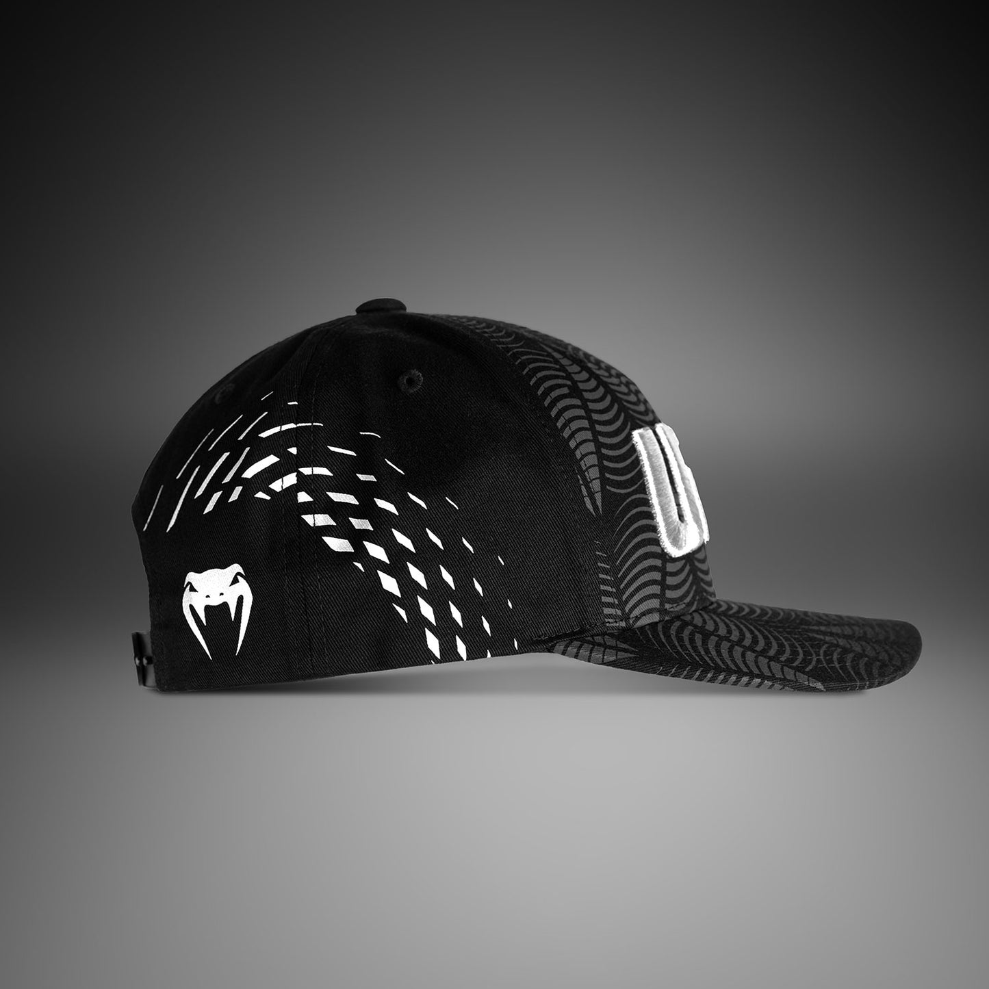 UFC Zenith by Venum Authentic Fight Night Cap - Black/White/Orange Personalized