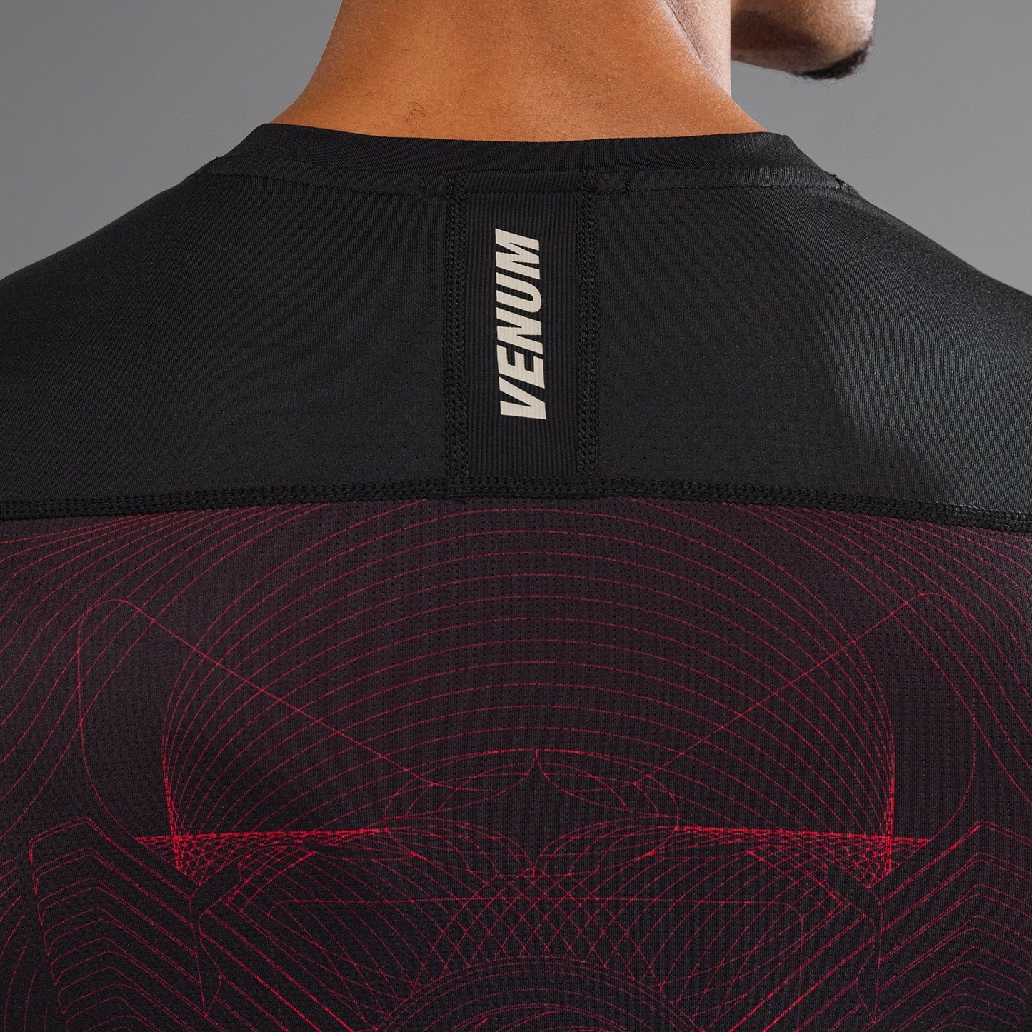 Venum G-Fit Air Men's Long Sleeve Rashguard - Deep Black/Fire Red