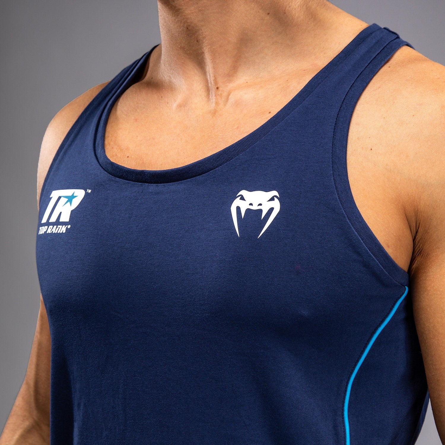 Venum x Top Rank Original Men's Tank Top - Navy Blue - Venum