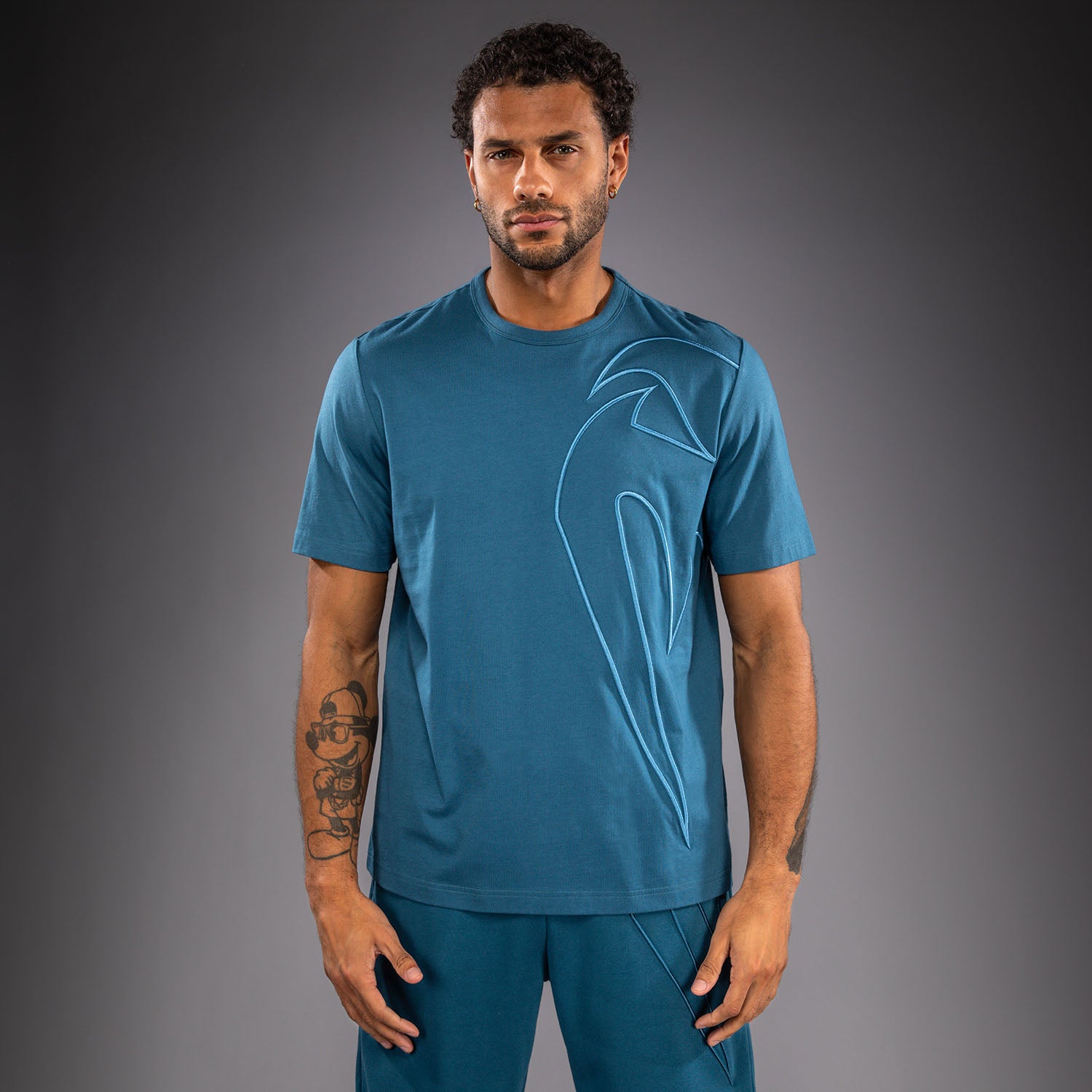 Venum Giant 3D Cotton T-Shirt - Ocean Blue  product-type_T-Shirts Venum