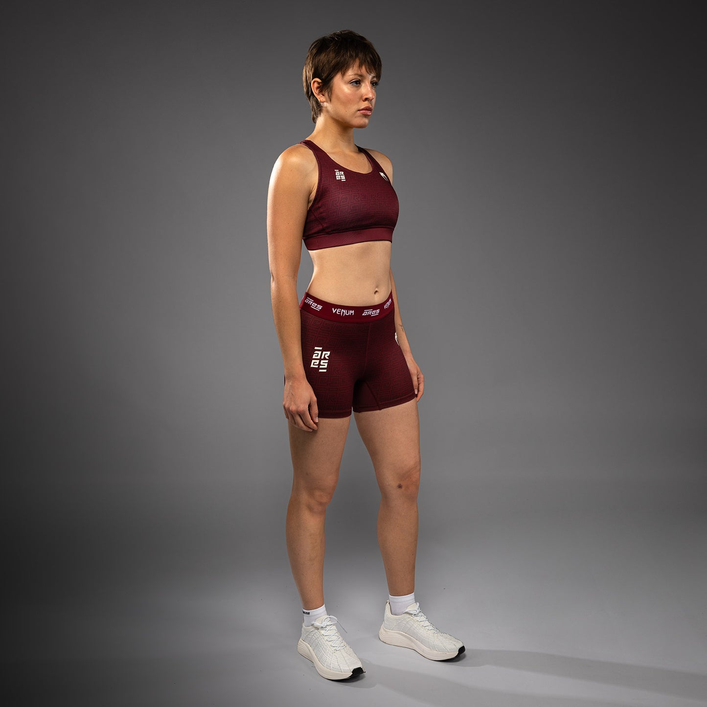 Venum x Ares Women’s Vale Tudo Shorts - Burgundy