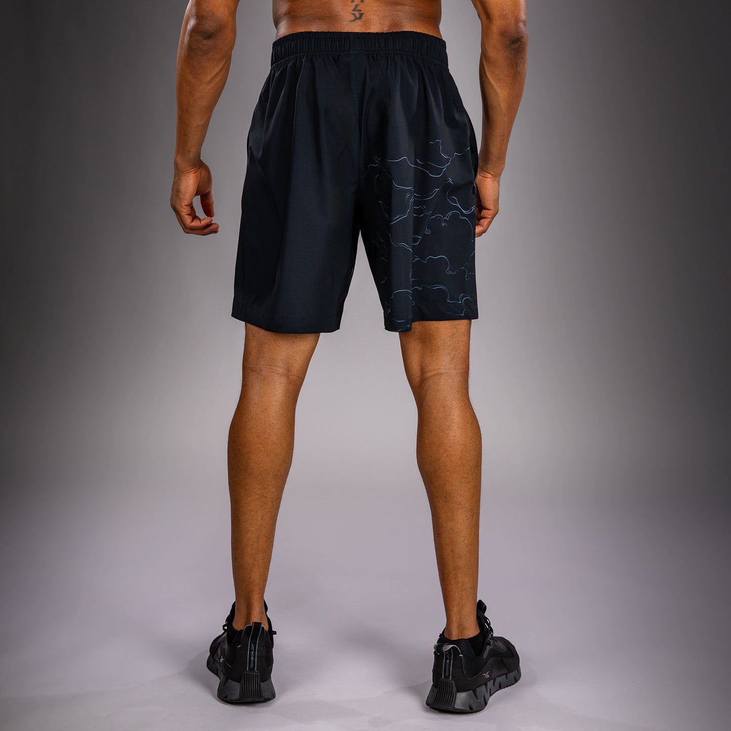 Venum Thunder Dragon Training Shorts - Black/Grey/Copper  product-type_Training shorts Venum