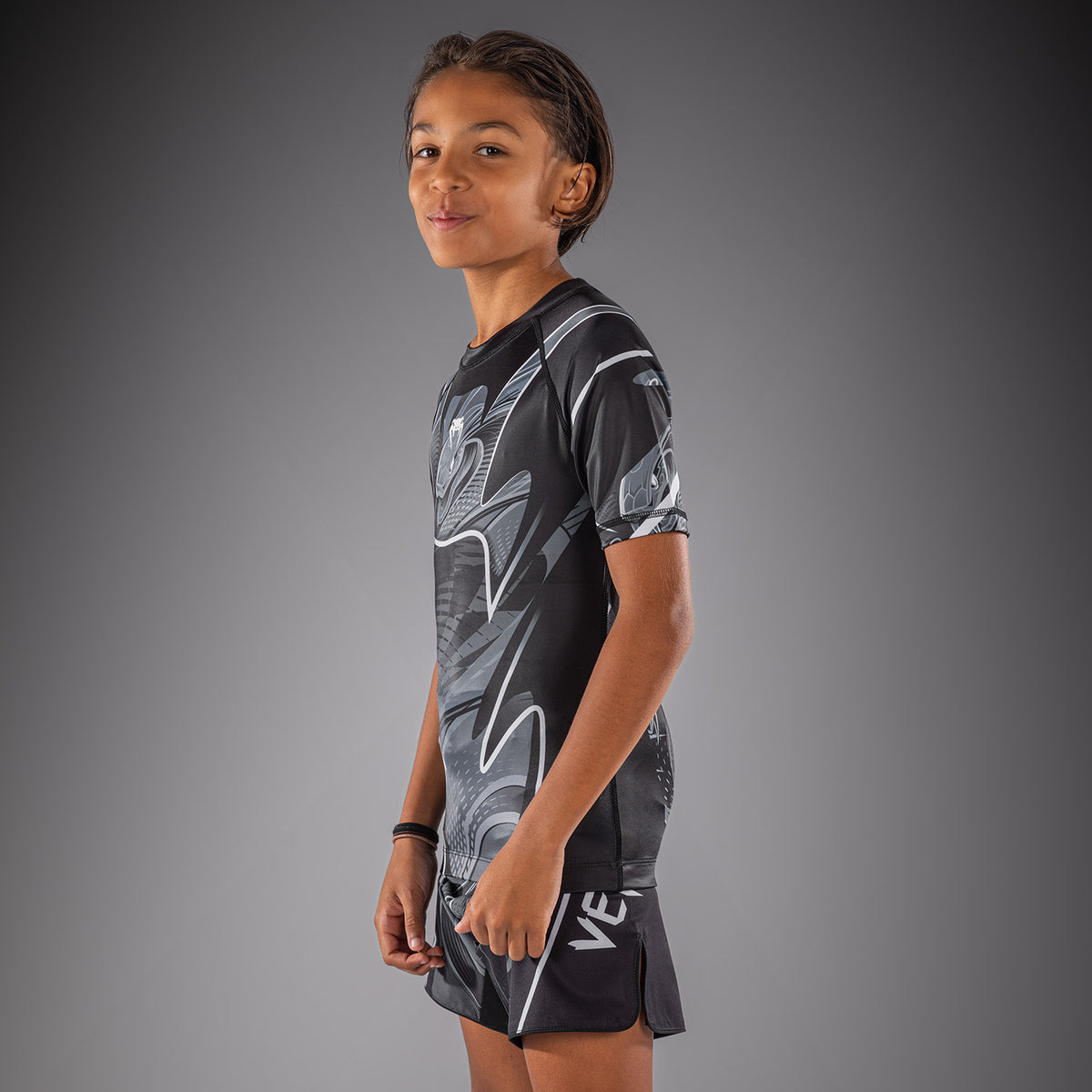 Crimson Viper 2.0 Short Sleeves Rashguards Black/Grey