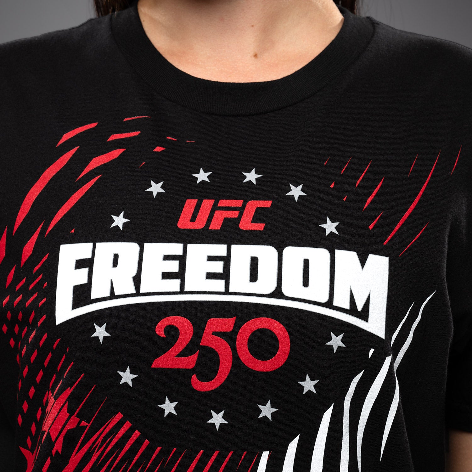 UFC Freedom 250 Official Weigh-In Tshirt - Black/White - Venum