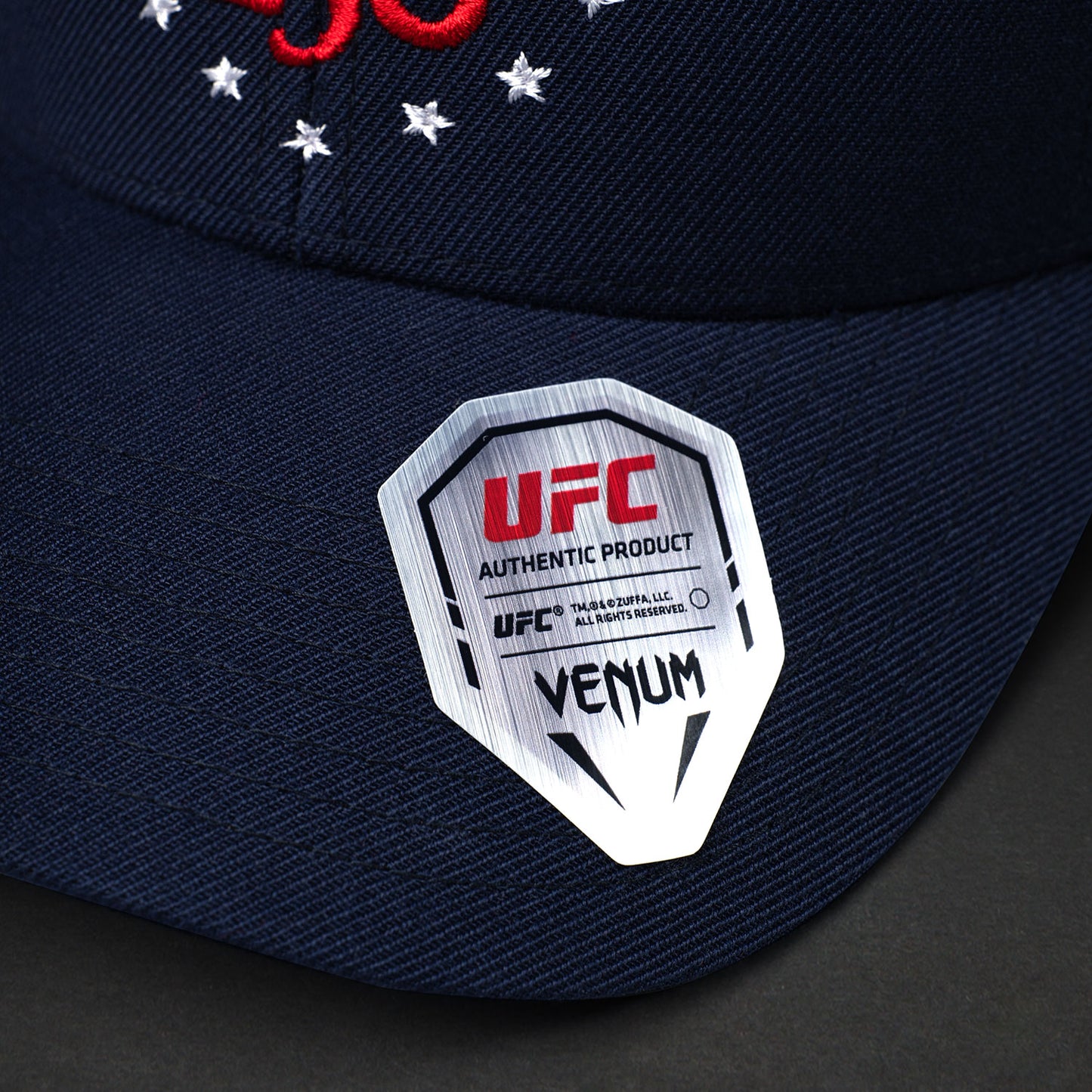 Official UFC Freedom 250 Personalized Authentic Fight Night Cap - Navy