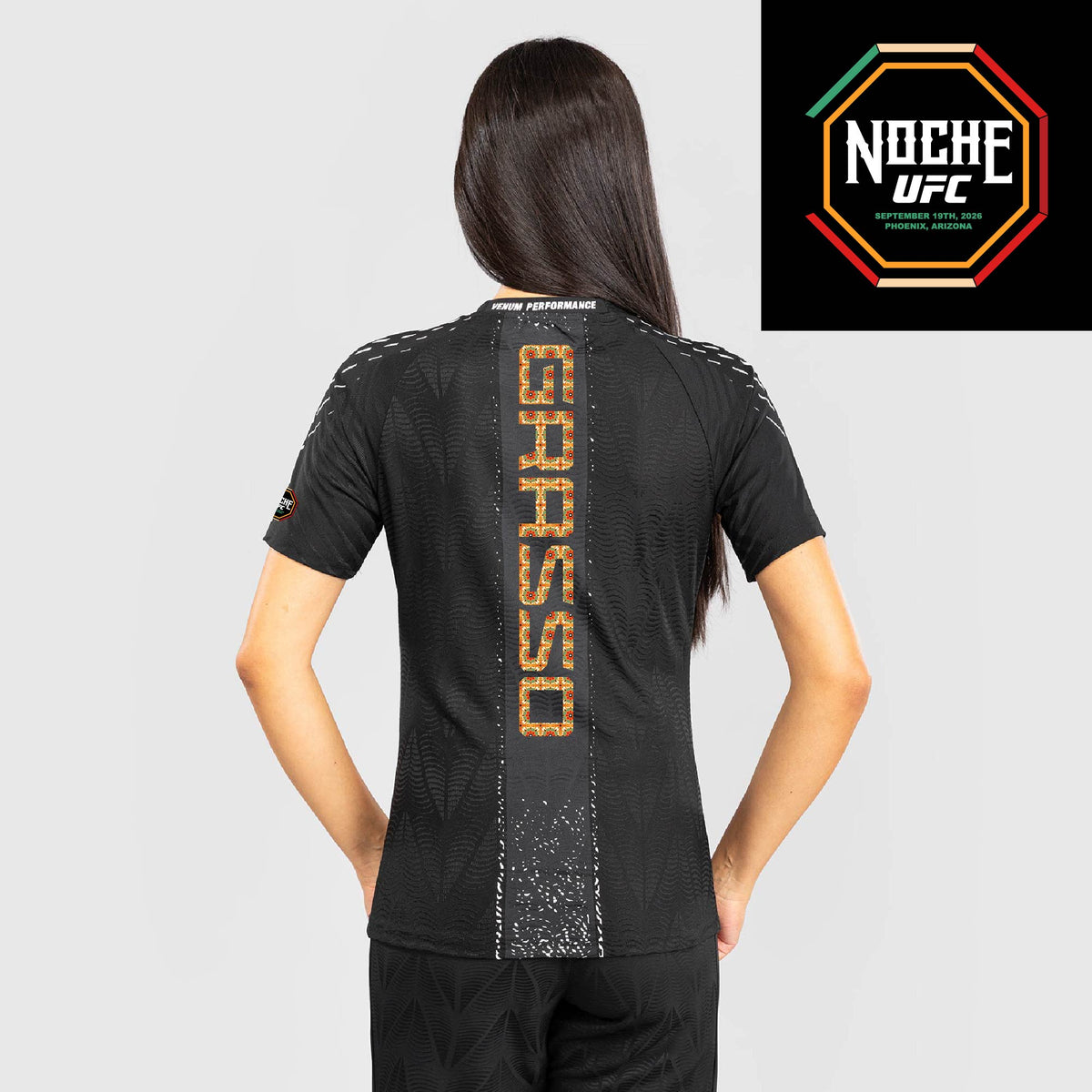 Women's UFC Zenith by Venum Black Authentic Noche UFC Fight Night Walkout Jersey - Grasso