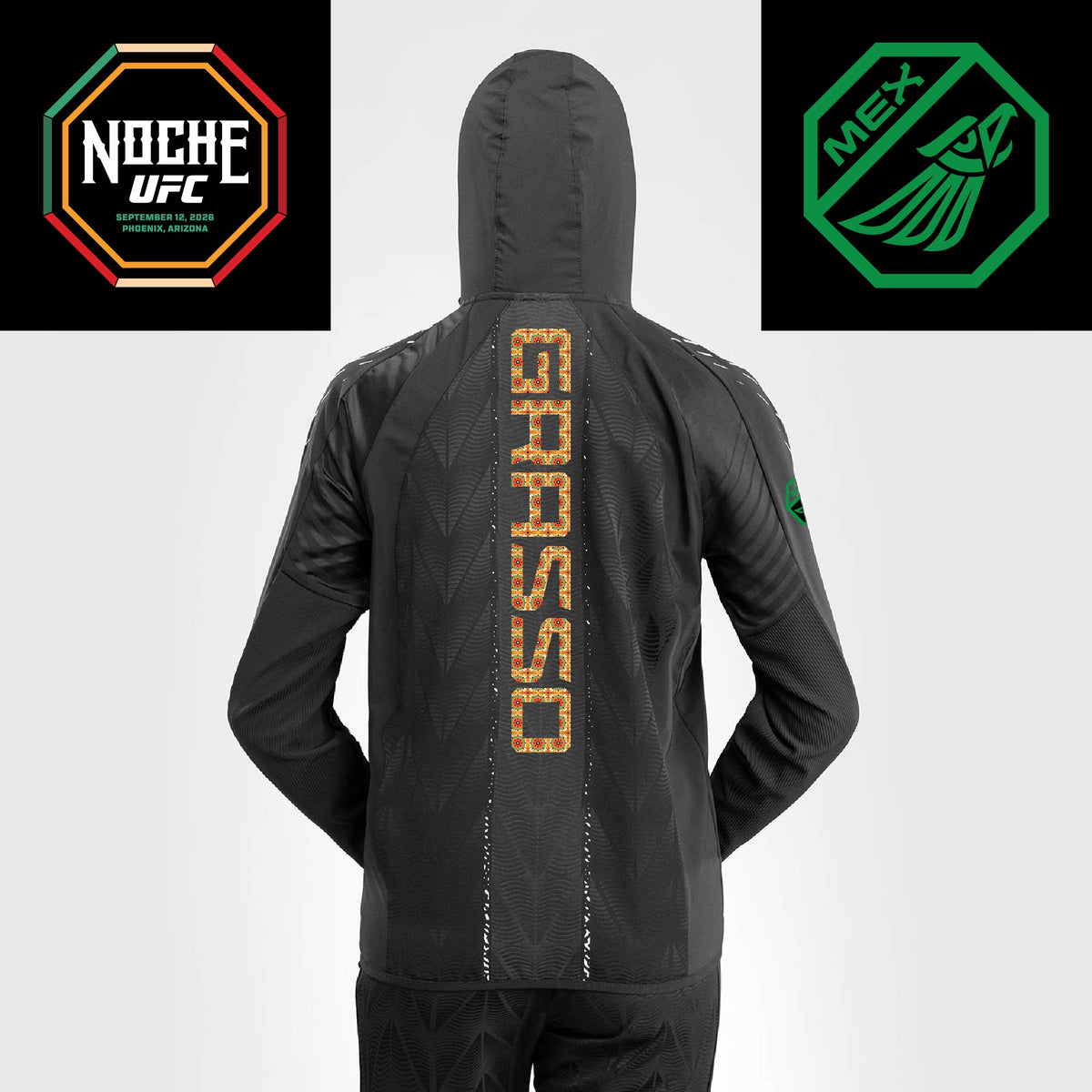 Women's UFC Zenith by Venum Black Authentic Noche UFC Fight Night Walkout Hoodie - Grasso  product-type_Sweatshirts Venum
