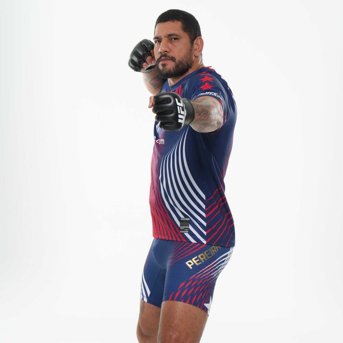 Men's Official UFC Freedom 250 by Venum Blue Authentic Fight Night Vale Tudo Short -Pereira