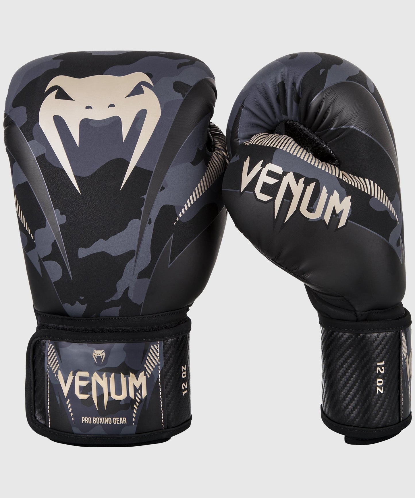 Venum Impact Boxing Gloves - Dark Camo/Sand