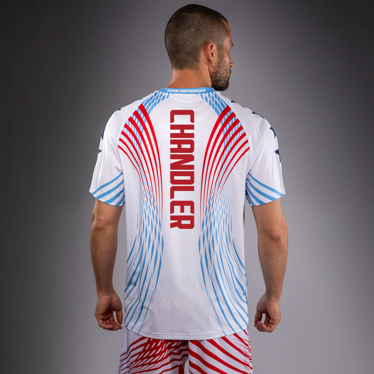 Men's Official UFC Freedom 250 by Venum White Authentic Fight Night Walkout Jersey -Chandler