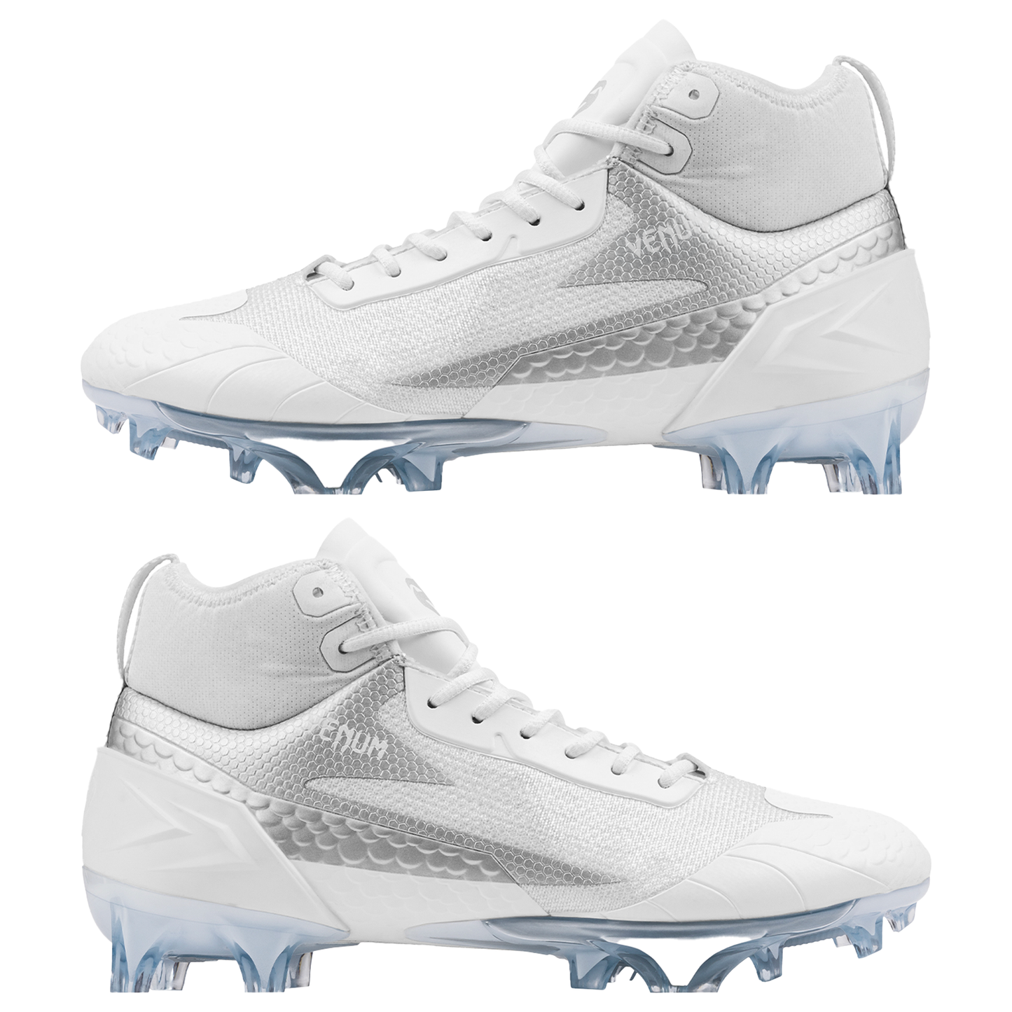 Venum Elite Football Cleats - White/Silver