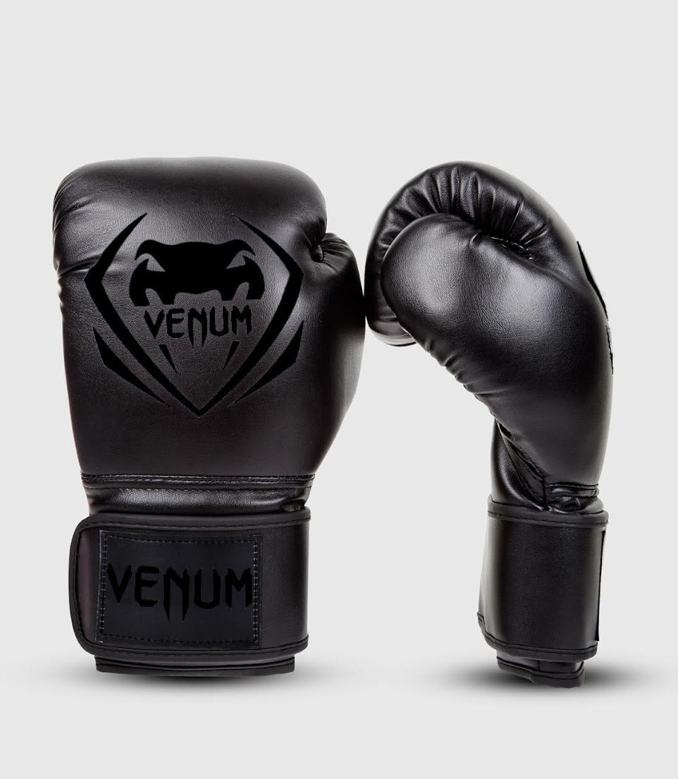 Venum Contender Boxing Gloves - Black/Black