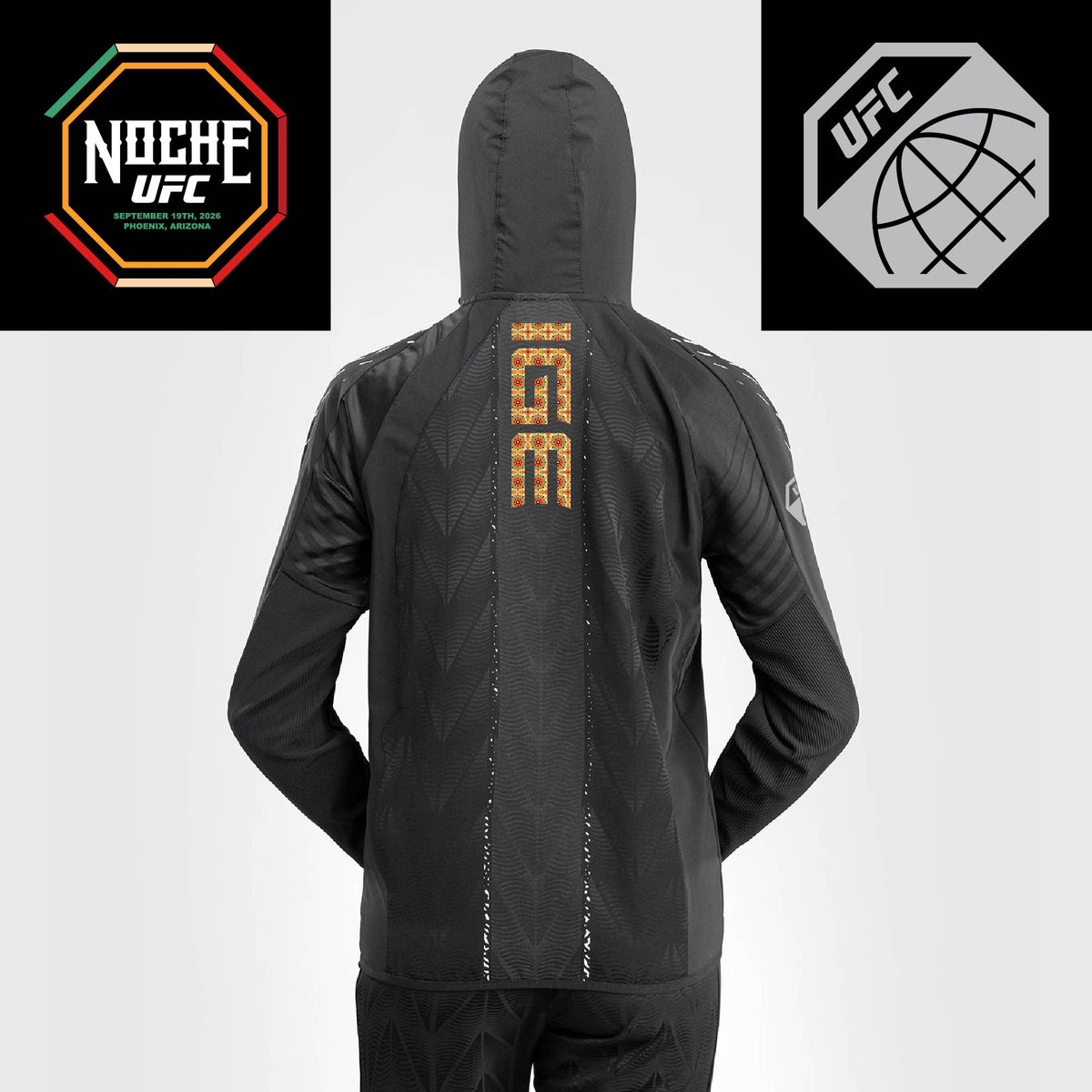 Women's UFC Zenith by Venum Black Authentic Noche UFC Fight Night Walkout Hoodie - Dan Ige
