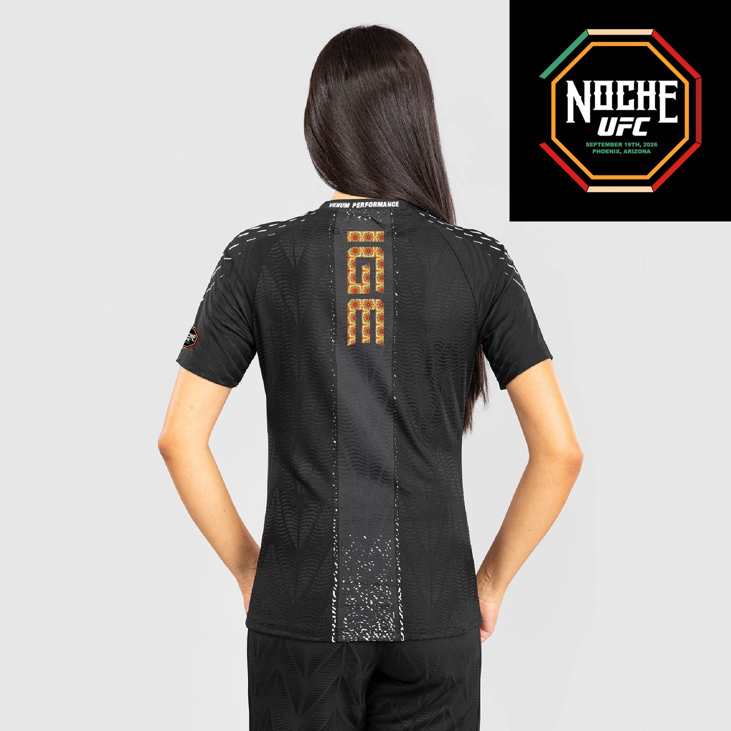 Women's UFC Zenith by Venum Black Authentic Noche UFC Fight Night Walkout Jersey - Dan Ige