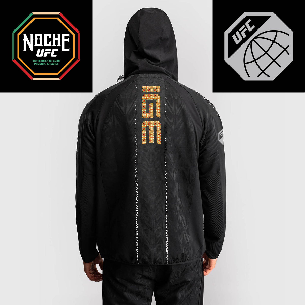 Men’s UFC Zenith by Venum Black Authentic Noche UFC Fight Night Walkout Hoodie - Dan Ige  product-type_Sweatshirts Venum