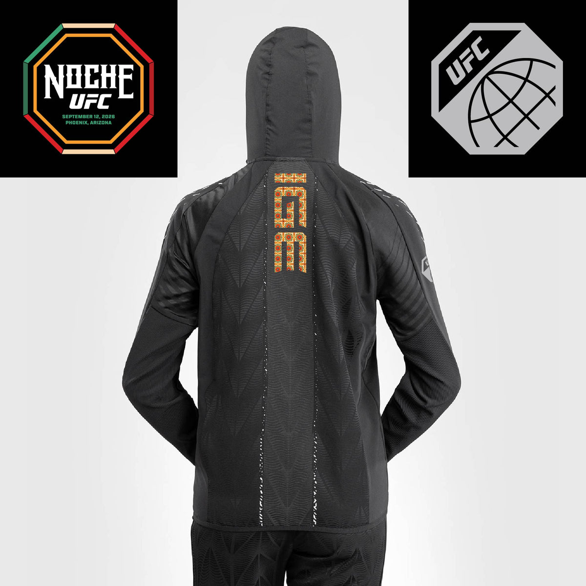 Women's UFC Zenith by Venum Black Authentic Noche UFC Fight Night Walkout Hoodie - Dan Ige  product-type_Sweatshirts Venum