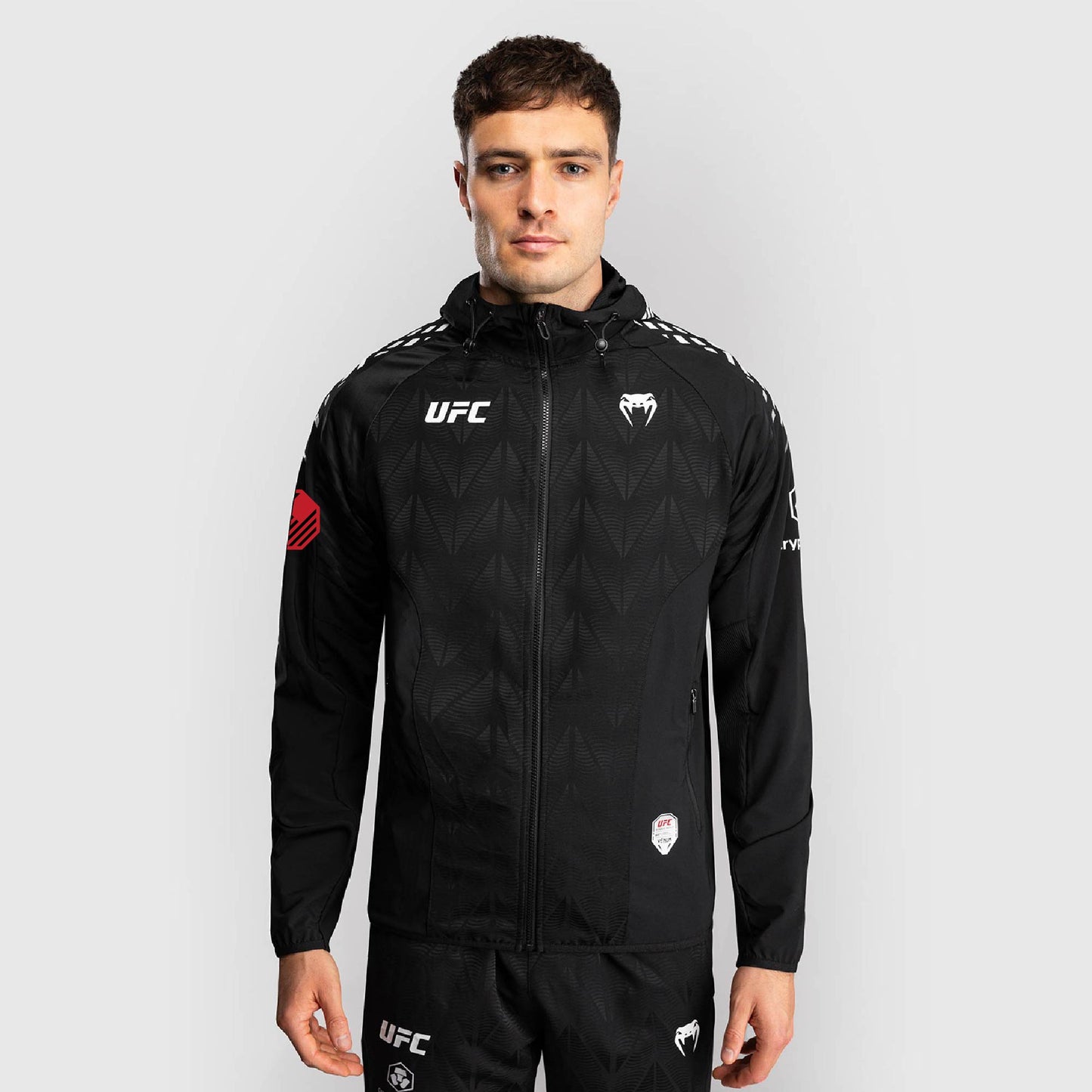 Men's UFC Zenith by Venum Black Authentic Fight Night Walkout Hoodie - Steveson