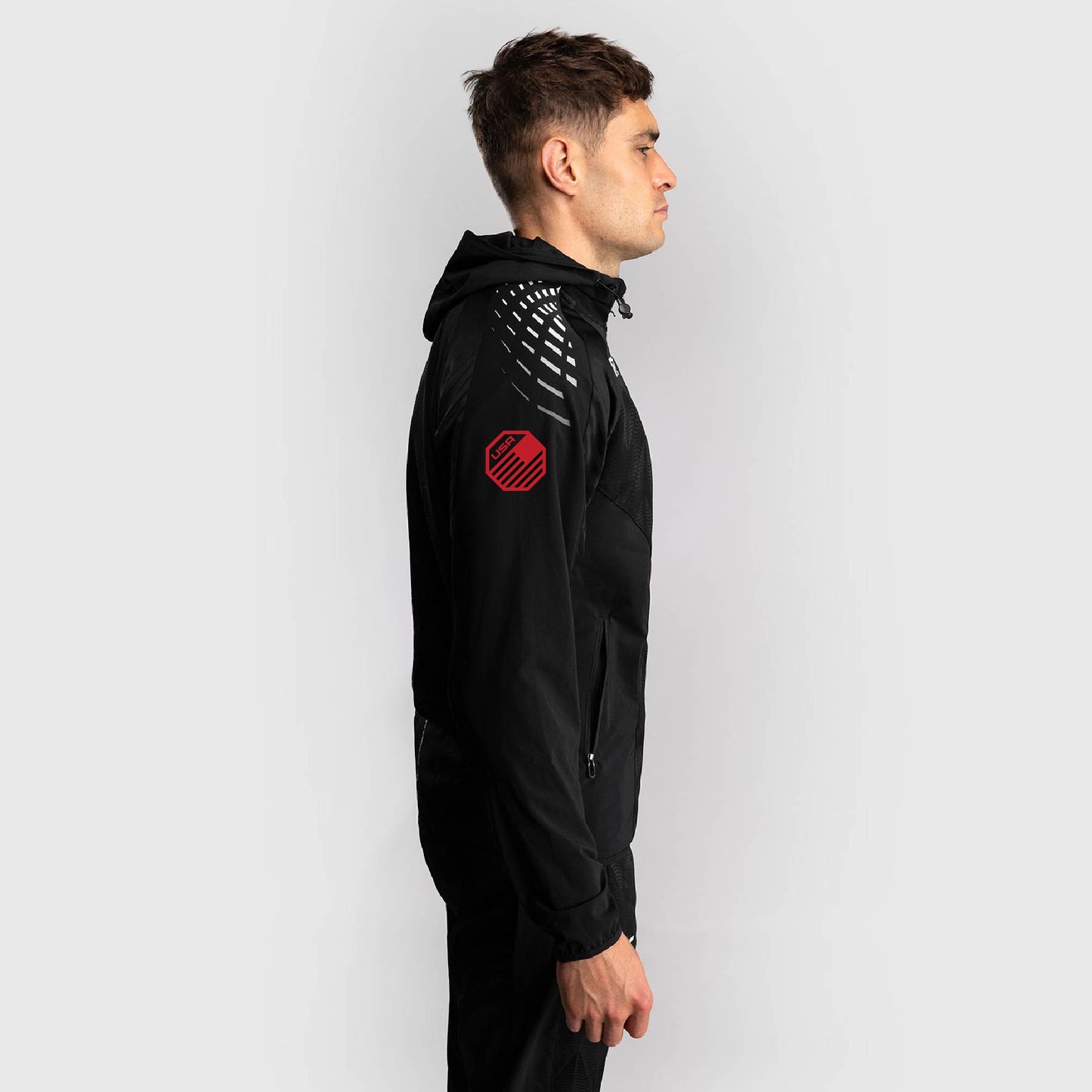 Men's UFC Zenith by Venum Black Authentic Fight Night Walkout Hoodie - Steveson