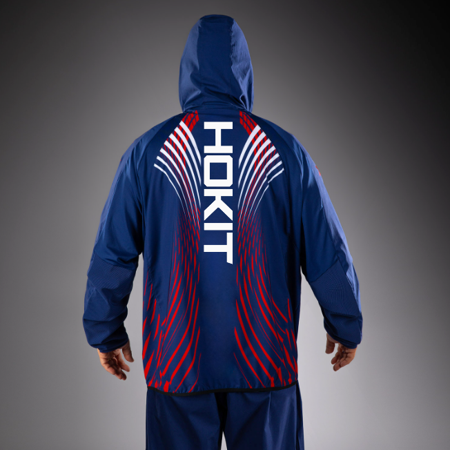 Men's Official UFC Freedom 250 by Venum Blue Authentic Fight Night Walkout Hoodie -Hokit   Venum