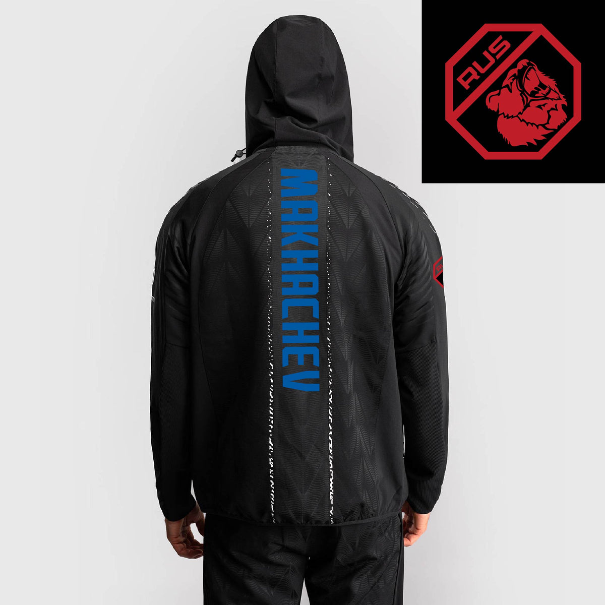 Men's UFC Zenith by Venum Black Authentic Fight Night Walkout Hoodie personalized Makhachev