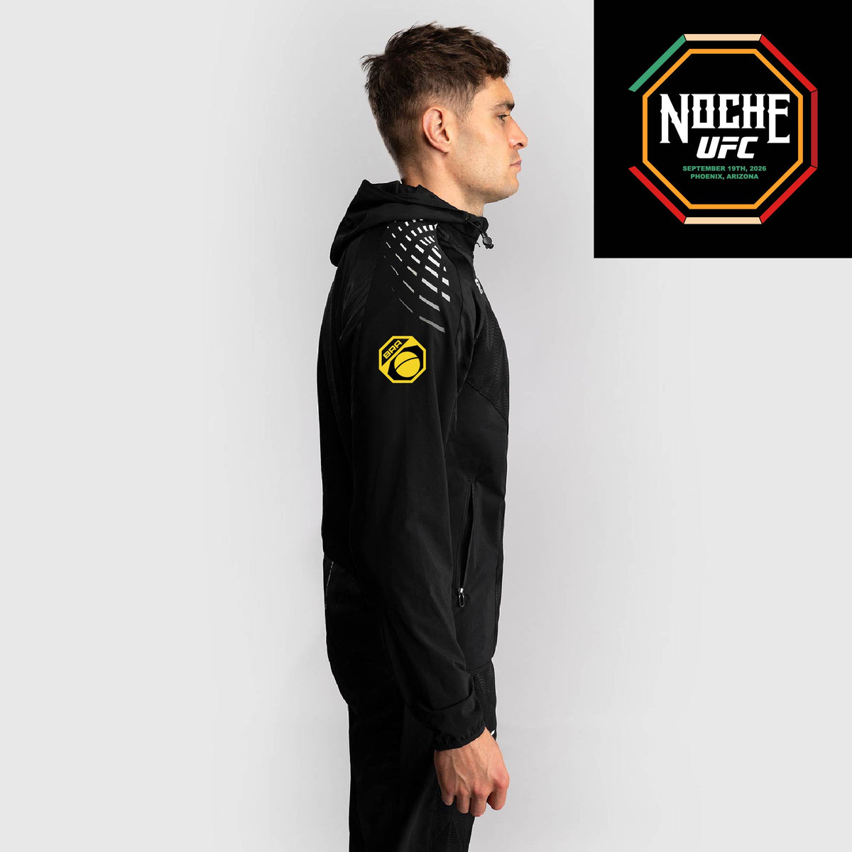 Men’s UFC Zenith by Venum Black Authentic Noche UFC Fight Night Walkout Hoodie - Silva