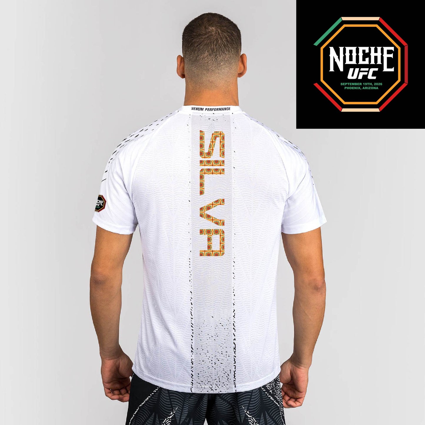 Men's UFC Zenith by Venum White Authentic Noche UFC Fight Night Walkout Jersey - Silva