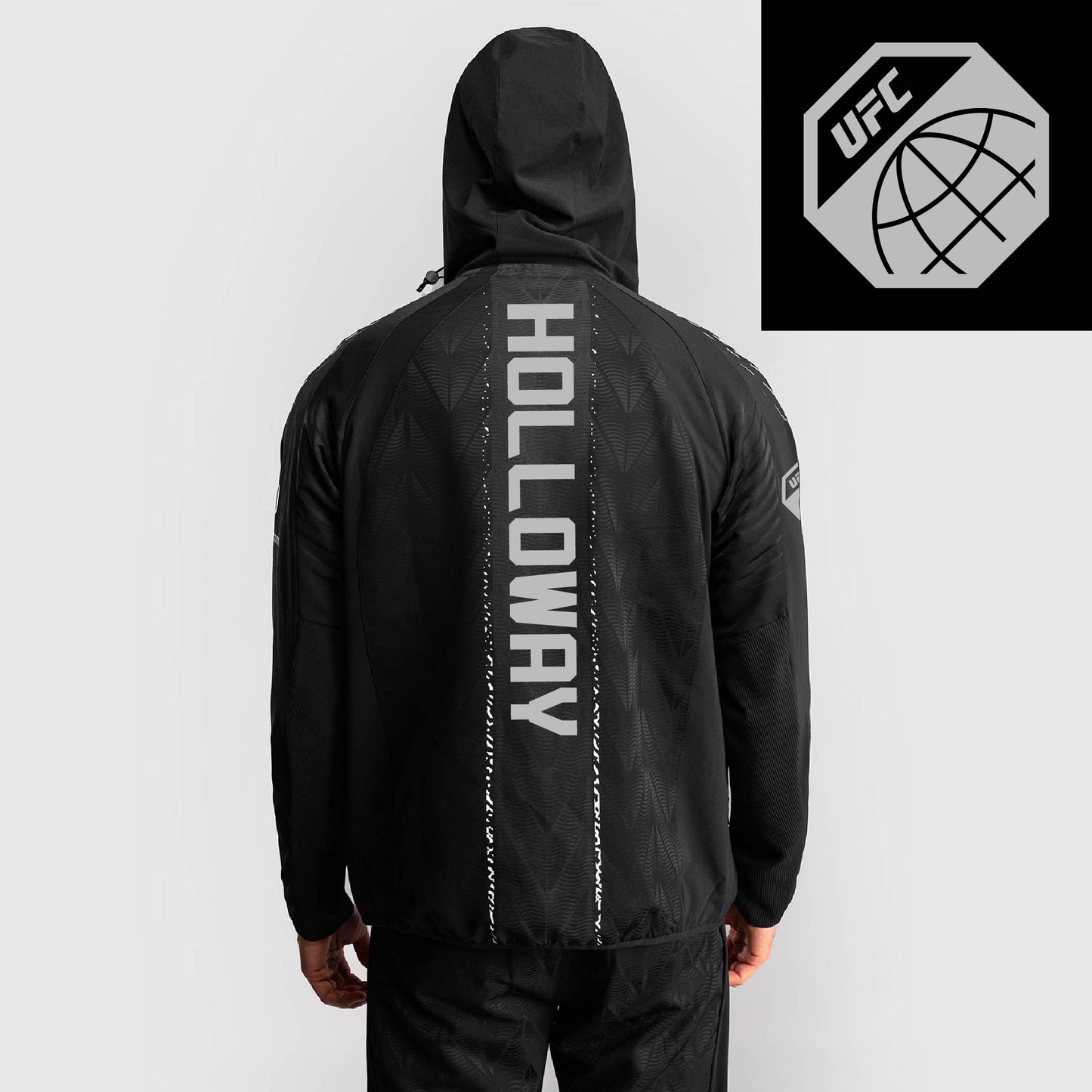 Men's UFC Zenith by Venum Black Authentic Fight Night Walkout Hoodie - Holloway