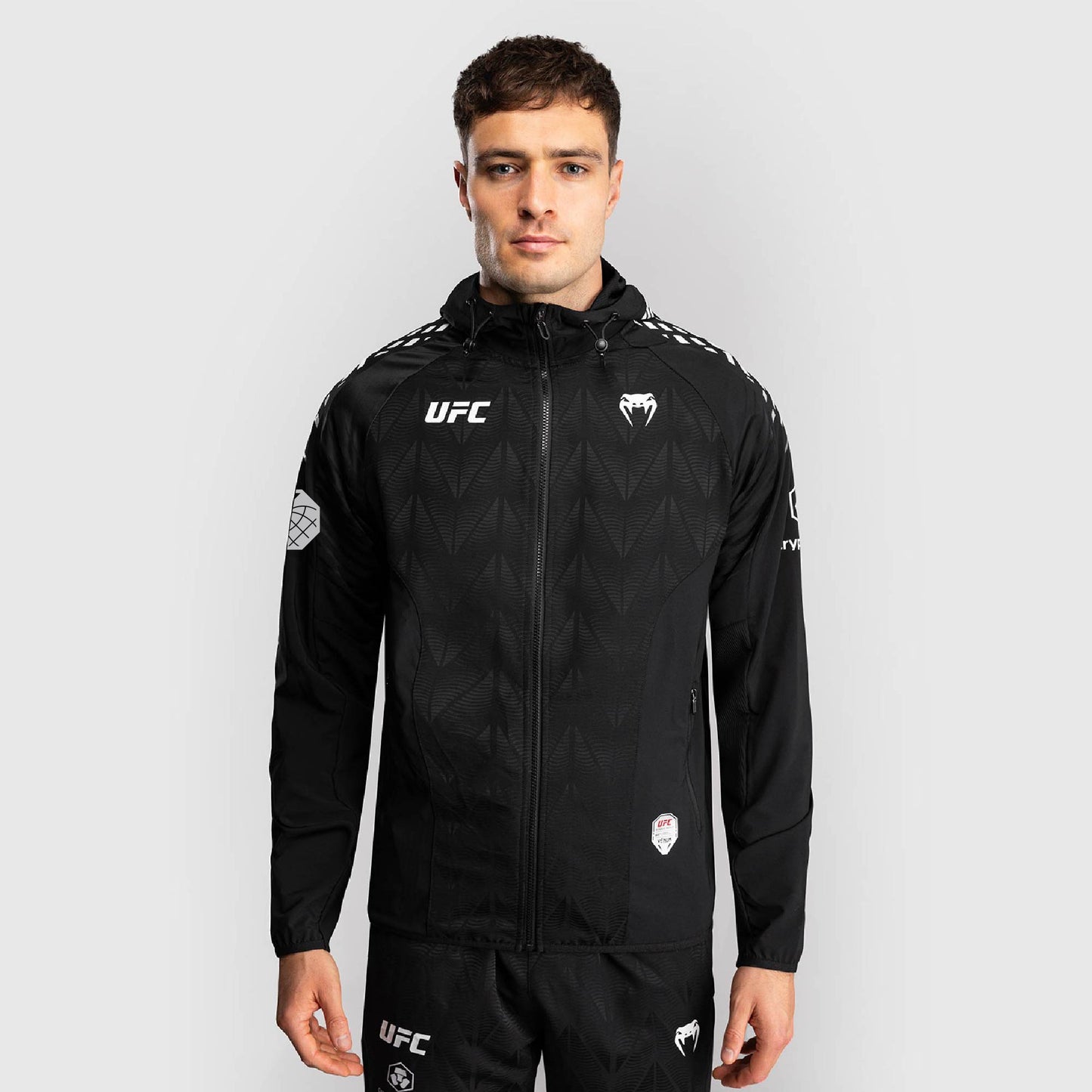 Men's UFC Zenith by Venum Black Authentic Fight Night Walkout Hoodie - Holloway