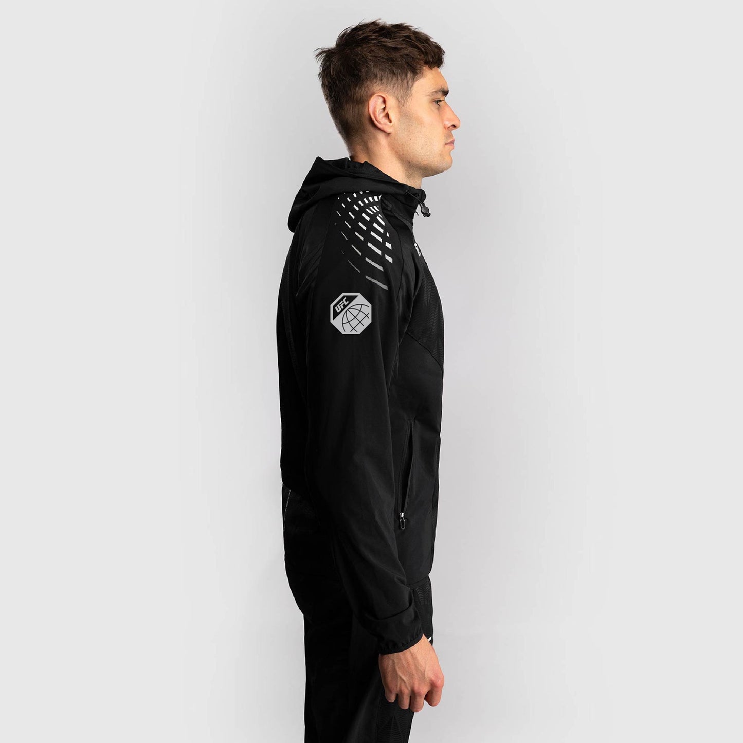 Men's UFC Zenith by Venum Black Authentic Fight Night Walkout Hoodie - Holloway