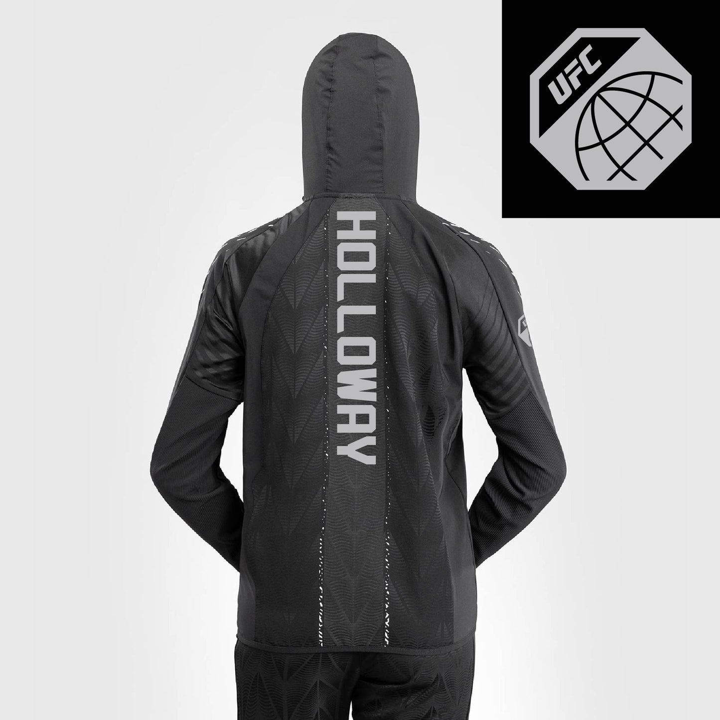 Women's UFC Zenith by Venum Black Authentic Fight Night Walkout Hoodie - Holloway